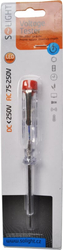 Solight zkoušečka 201, průměr 3mm x 140mm, AC napětí kontaktně: 70 - 250V