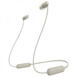 Sony sluchátka WI-C100 bezdrátová, šedá
