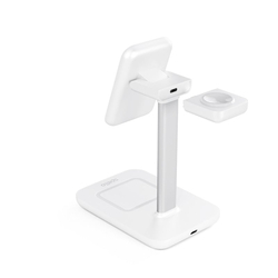 Spello 3in1 Magnetic Charging Station (MagSafe Compatible) - bílá