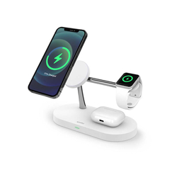 Spello 3in1 Magnetic Wireless Charging Stand (Magsafe Compatible) - bílá