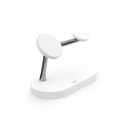 Spello 3in1 Magnetic Wireless Charging Stand (Magsafe Compatible) - bílá