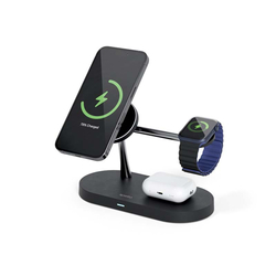 Spello 3in1 Magnetic Wireless Charging Stand (Magsafe Compatible) - černá