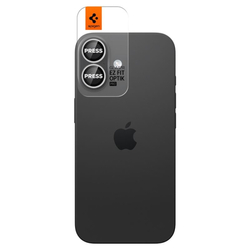 Spigen Glass tR EZ Fit Optik Pro 2 Pack, silver - iPhone 17