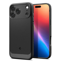 Spigen Rugged Armor MagSafe, matte black - iPhone 17 Pro