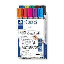 STAEDTLER Popisovače na bílou tabuli "Lumocolor 351", 10 barev, 2 mm, kulatý hrot 351 B10