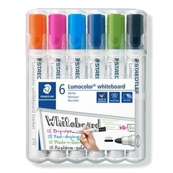 STAEDTLER Popisovače na bílou tabuli "Lumocolor 351", 6 barev, 2 mm, kulatý hrot 351 WP6-1