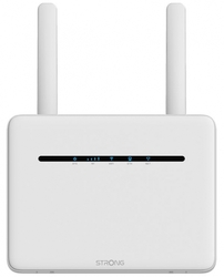 STRONG 4G+ LTE router 1200/ Wi-Fi standard 802.11a/b/g/n/ac/ 1200 Mbit/s/ 2,4GHz a 5GHz/ 4x LAN/ 1x SIM/ bílý