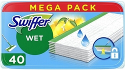 Swiffer Wet Citrus Fresh Náhradní vlhčené ubrousky na podlahu, 40 ks