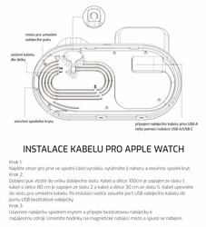 SWISSTEN bezdrátová nabíječka 3v1 station pro Apple a Samsung