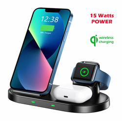 SWISSTEN bezdrátová nabíječka 3v1 station pro Apple a Samsung