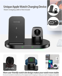 SWISSTEN bezdrátová nabíječka 3v1 station pro Apple a Samsung