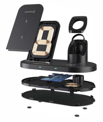 SWISSTEN bezdrátová nabíječka 3v1 station pro Apple a Samsung