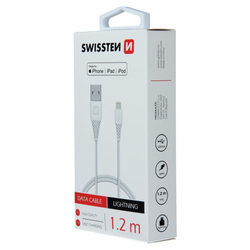 Swissten kabel TPE USB / Lightning MFi, bílý