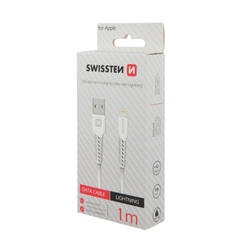 Swissten kabel USB / Lightning 1 m, bílý