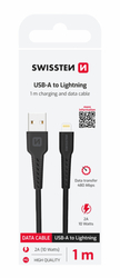 Swissten kabel USB / Lightning 1 m, černý
