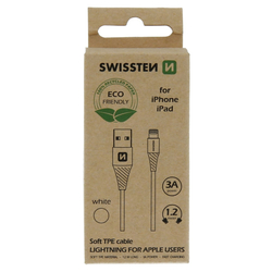 Swissten kabel USB / Lightning ECO, bílý