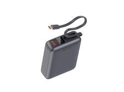 SWISSTEN POWER BANK 20000 mAh 45W S INTEGROVANÝM KABELEM USB-C VESMÍRNĚ STŘÍBRNÁ 