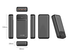SWISSTEN POWER BANK 20000 mAh POWER LINE II ČERNÁ