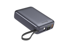SWISSTEN POWER BANK 20000 mAh S INTEGROVANÝMI KABELY  USB-C A LIGHTNING VESMÍRNĚ STŘÍBRNÁ