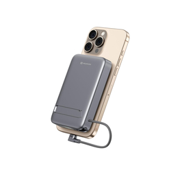Swissten powerbanka MagSafe Qi2 10000 mAh, černá