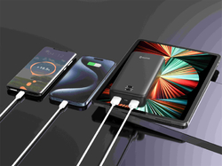 Swissten powerbanka Worx Pro, 20000 mAh, černá