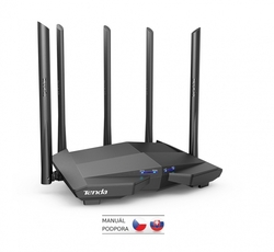 Tenda AC11 WiFi AC Router 1200Mb/s, 1x GWAN, 3x GLAN, VPN server/klient, WISP, Repeater, 5x 6 dBi