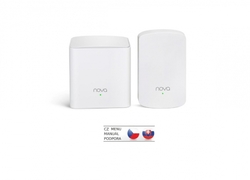 Tenda Nova MW5 (2-pack) WiFi AC1200 Mesh system Dual Band, 2x GLAN/GWAN, další 1x LAN, SMART CZ app