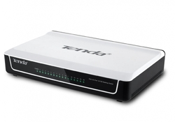 Tenda S16 - 16x 10/100 Mbps Fast Ethernet Switch, Fanless-bez ventilátorů, Desktop