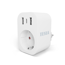 TESLA Smart Plug SP300 3 USB - chytrá zásuvka s USB porty