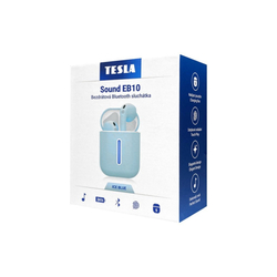 TESLA SOUND EB10 bezdrátová Bluetooth sluchátka, Ice Blue