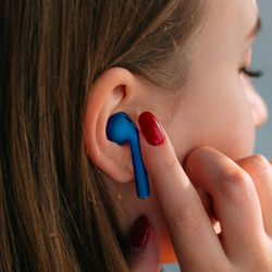 TESLA SOUND EB10 bezdrátová Bluetooth sluchátka, Metallic Blue
