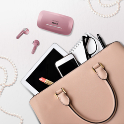 TESLA Sound EB20 bezdrátová Bluetooth sluchátka (Pearl Pink)
