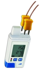 TFA 31.1060.02 LOG200 TC - USB Datalogger s displejem pro měření vnitřní teploty + externí pomocí termočlánkových sond s PDF výstu