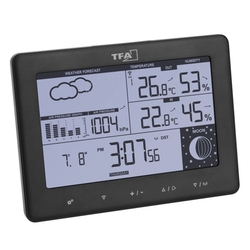 TFA domácí meteostanice s předpovědí počasí 35.1158.01.GB - černá