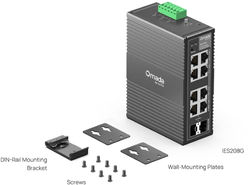 TP-Link IES208G, Průmyslový Easy Switch na DIN lištu