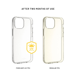 TPU gelové pouzdro FIXED Slim AntiUV pro Apple iPhone 15, čiré
