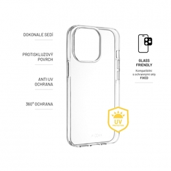 TPU gelové pouzdro FIXED Slim AntiUV pro Samsung Galaxy S23, čiré