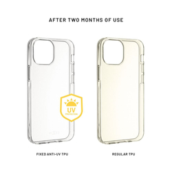 TPU gelový kryt FIXED Story AntiUV pro Apple iPhone 16e, čirý