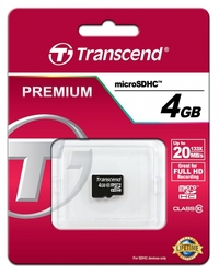 Transcend microSDHC 4GB Class10 (TS4GUSDC10)