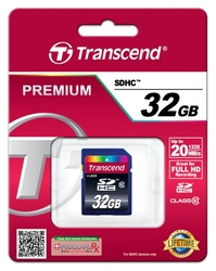 Transcend SDHC Premium 32GB Class10 200x