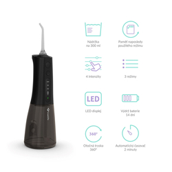 TrueLife AquaFloss Compact L100 Black - ústní sprcha