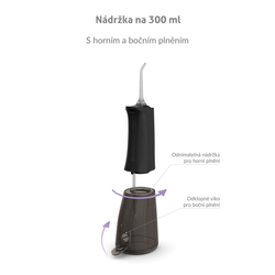 TrueLife AquaFloss Compact L100 Black - ústní sprcha