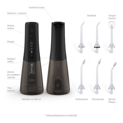 TrueLife AquaFloss Compact L100 Black - ústní sprcha