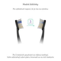 TrueLife náhradní hlavice pro SonicBrush K150 UV - Sensitive, černé, 2ks