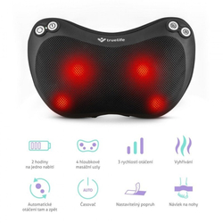 TrueLife RelaxBack B3 Charge - masážní polštář s dobíjecí baterií