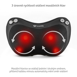 TrueLife RelaxBack B3 Charge - masážní polštář s dobíjecí baterií