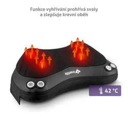 TrueLife RelaxBack B3 Charge - masážní polštář s dobíjecí baterií