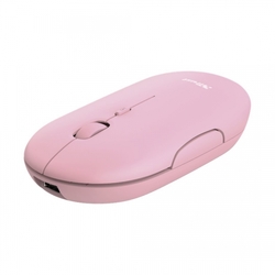 Trust Puck Rechargeable Bluetooth Wireless Mouse, růžová