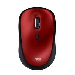 TRUST YVI+ Silent Wireless Mouse ECO, červená