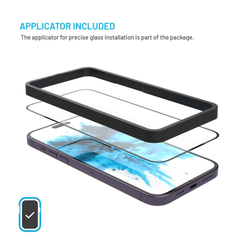 Tvrzené sklo FIXED Full-Cover s aplikátorem pro Apple iPhone 17 Pro, 2ks, černé